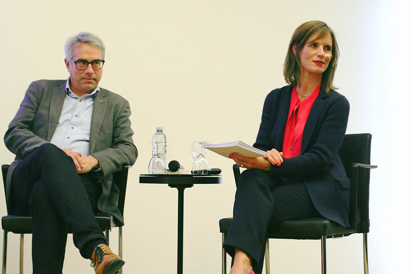 Podiumsdiskussion: Matthias Zimmermann (ADFC BW) & Juliane Langer (Moderation)