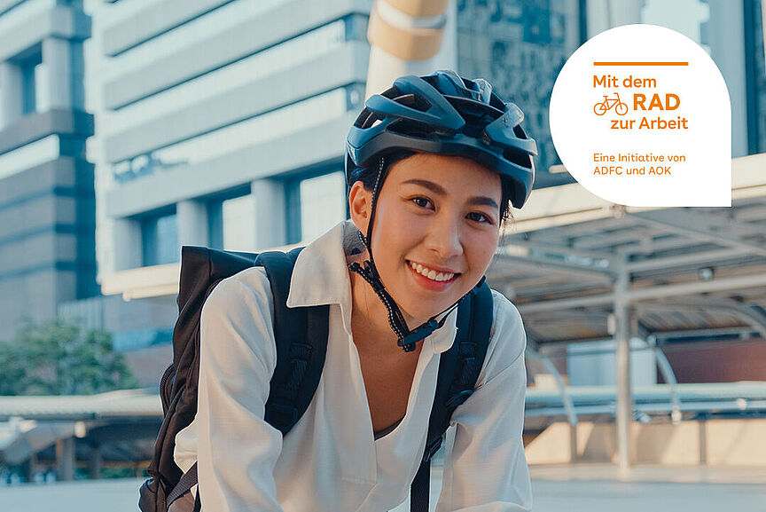 Mit dem Rad zur Arbeit #MdRzA Symbolbild zur Aktion Mit dem Rad zur Arbeit