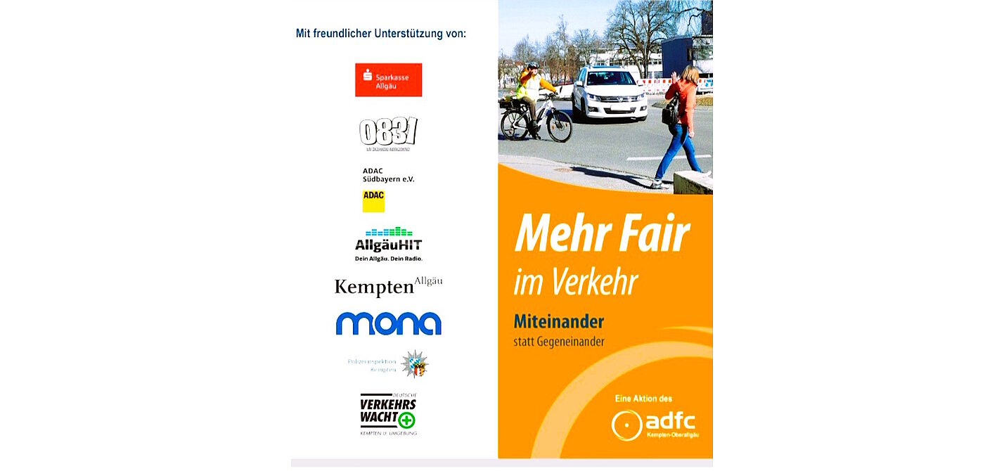 Flyer „Mehr Fair im Verkehr“