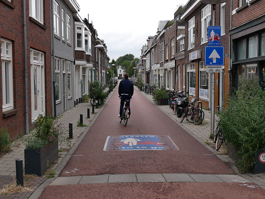 Fahrradstraße in Utrecht Fahrradstraße in Utrecht